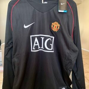 Vintage Nike Manchester United AIG Soccer Jersey